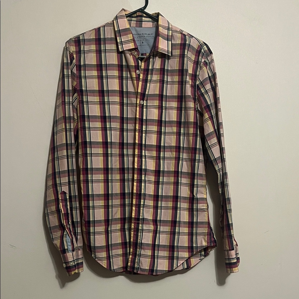 Banana Republic Multicolor Plaid Button-Down Shirt